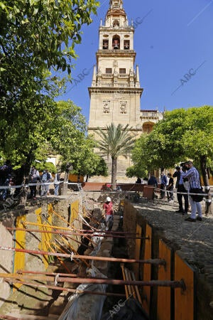 Excavación arqueológica en el Patio de los Naranjos de la Mezquita Catedral,...