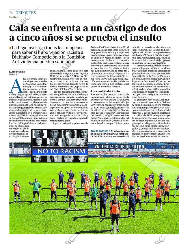 ABC SEVILLA 06-04-2021 página 70
