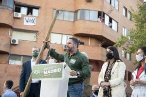 Mitin de Vox en el distrito de Puente de Vallecas para presentar candidatos a...