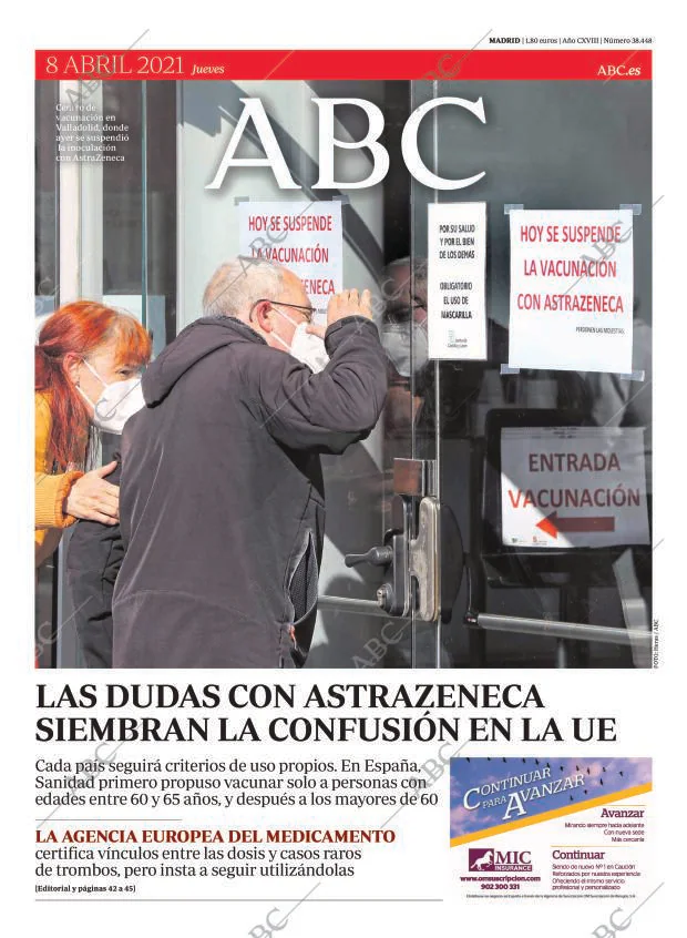 ABC MADRID 08-04-2021 página 1