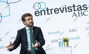 Julián Quirós, director de ABC, entrevista a Pablo Casado, presidente del...
