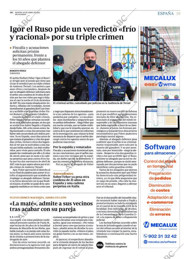 ABC CORDOBA 20-04-2021 página 39