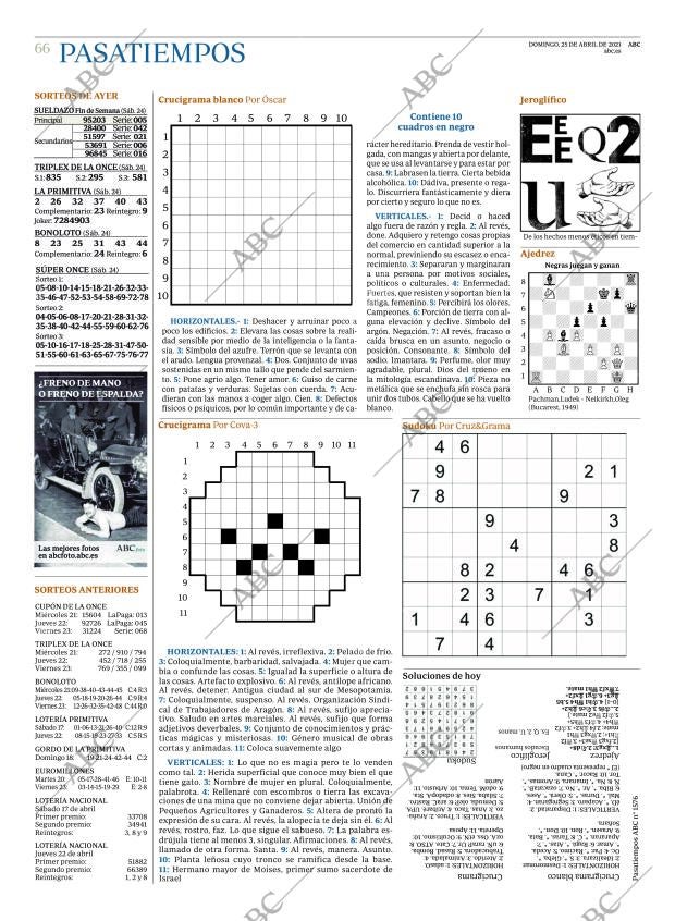 ABC MADRID 25-04-2021 página 66