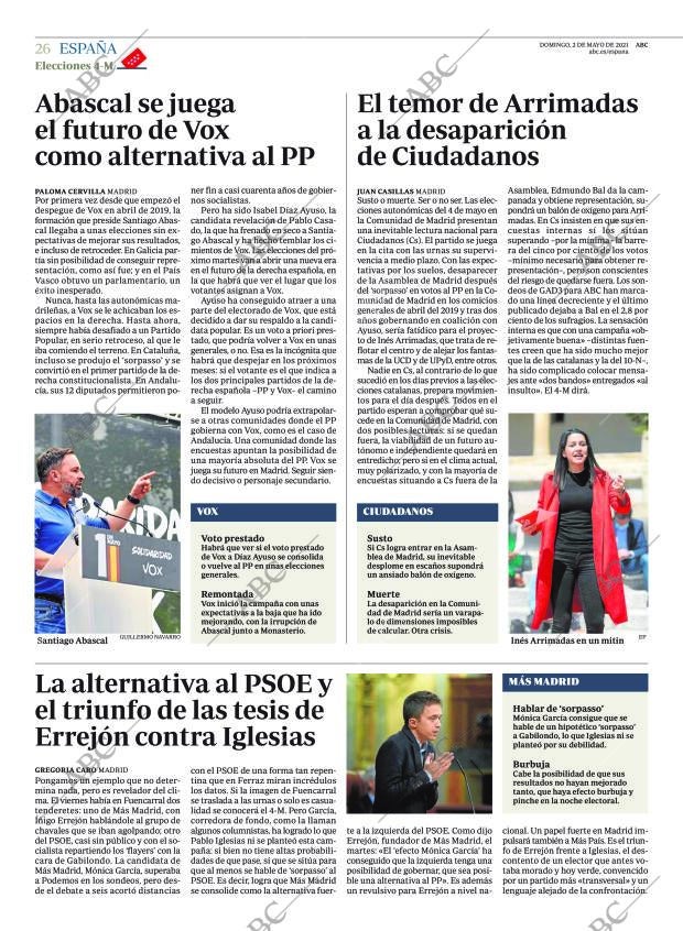 ABC MADRID 02-05-2021 página 26