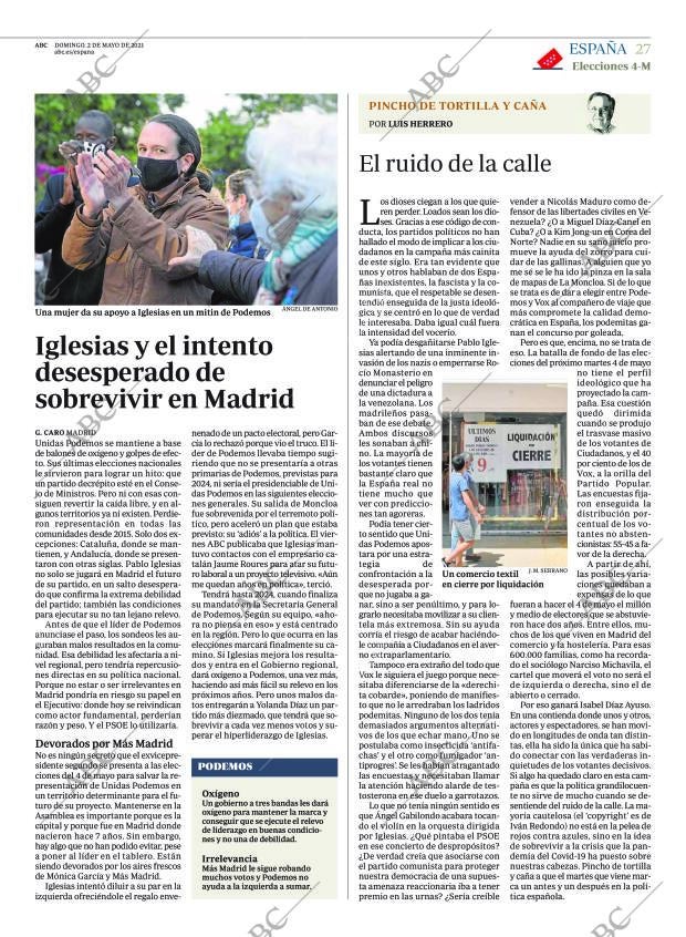 ABC MADRID 02-05-2021 página 27