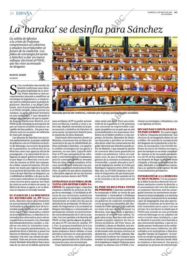 ABC MADRID 02-05-2021 página 28