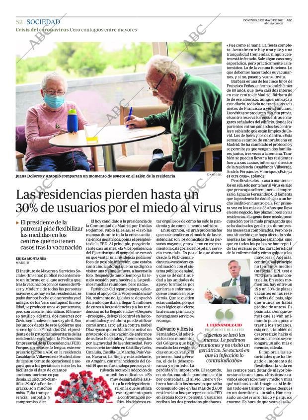 ABC MADRID 02-05-2021 página 52