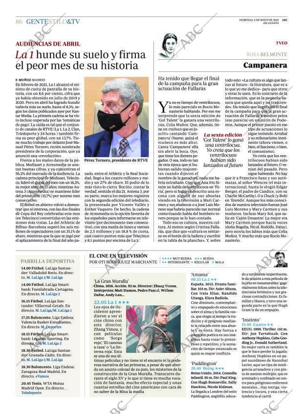 ABC MADRID 02-05-2021 página 86