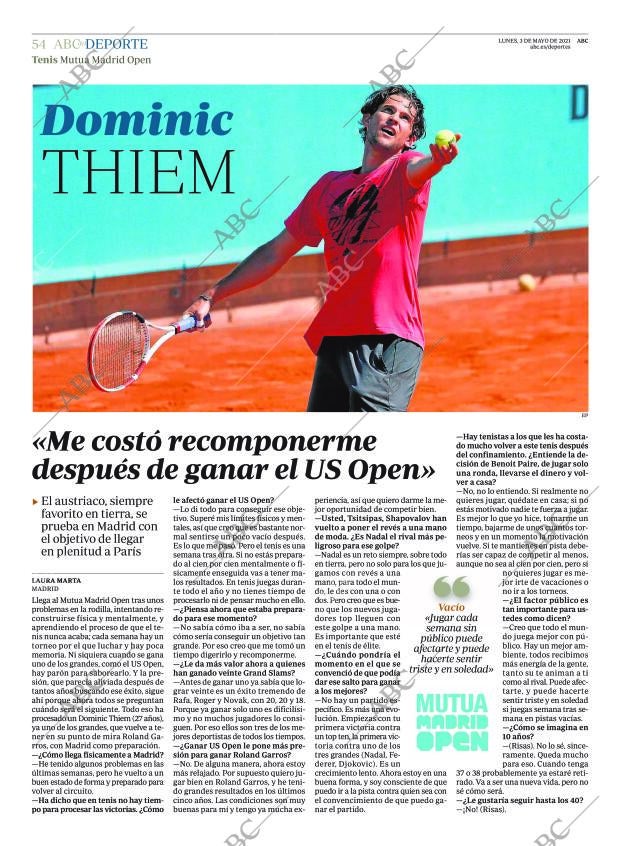 ABC MADRID 03-05-2021 página 54