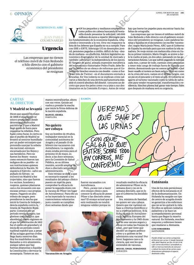 ABC MADRID 03-05-2021 página 6