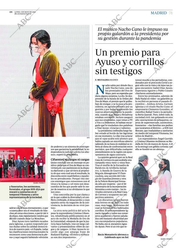 ABC MADRID 03-05-2021 página 71