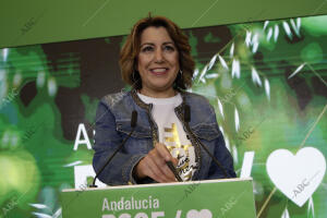 Rueda de prensa de Susana Díaz en la sede del Psoe Andalucía, calle san Vicente