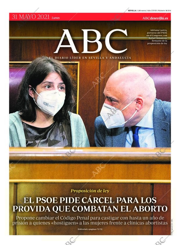 ABC SEVILLA 31-05-2021 página 1