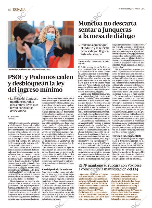 ABC MADRID 02-06-2021 página 18