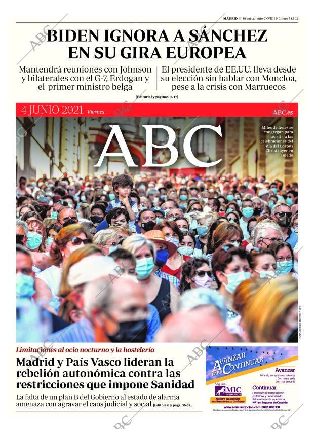 ABC MADRID 04-06-2021 página 1