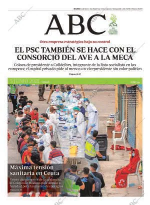 ABC MADRID 05-06-2021 página 1