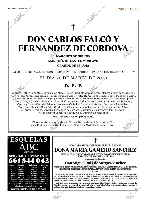 ABC SEVILLA 19-06-2021 página 67