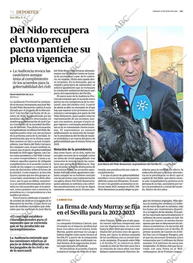 ABC SEVILLA 19-06-2021 página 74
