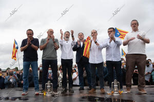 Salida de los presos del 'procés' de la cárcel de Lledoners