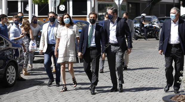 El presidente nacional del PP, Pablo Casado, inaugura una convención jurídica en...