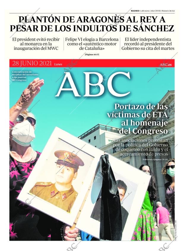 ABC MADRID 28-06-2021 página 1