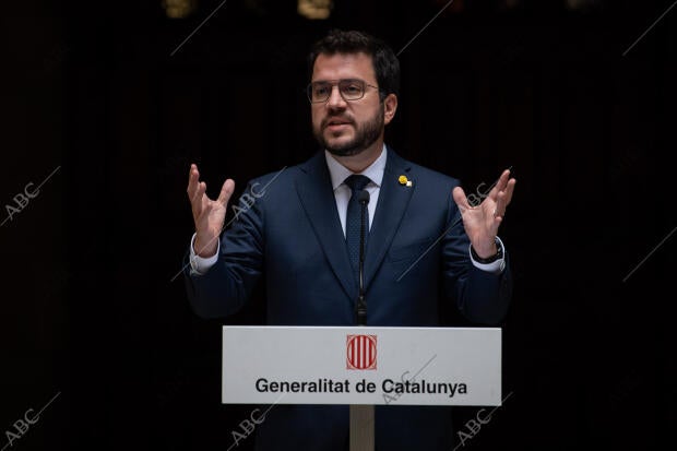 Acto del presidente de la Generalitat Pere Aragonés con los cónsules de...