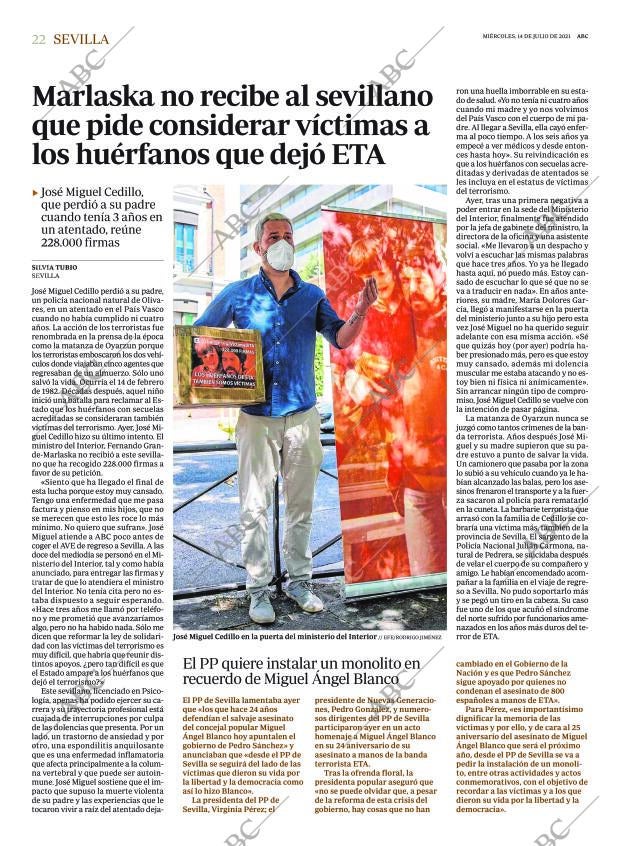 ABC SEVILLA 14-07-2021 página 22