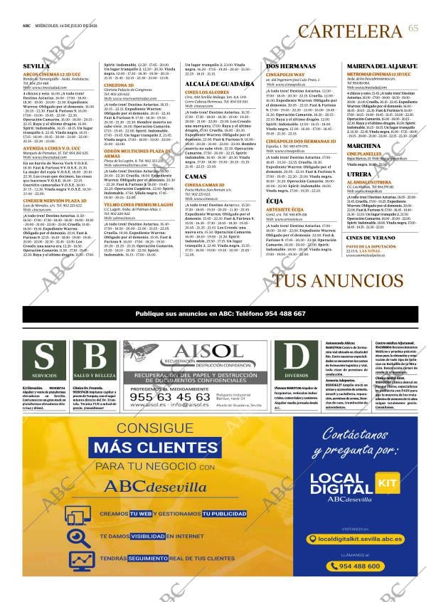 ABC SEVILLA 14-07-2021 página 65