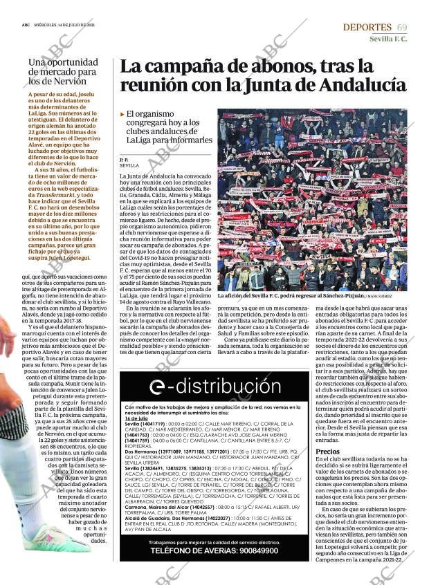 ABC SEVILLA 14-07-2021 página 69