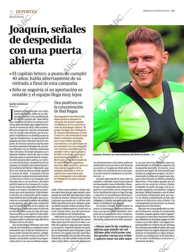 ABC SEVILLA 14-07-2021 página 70