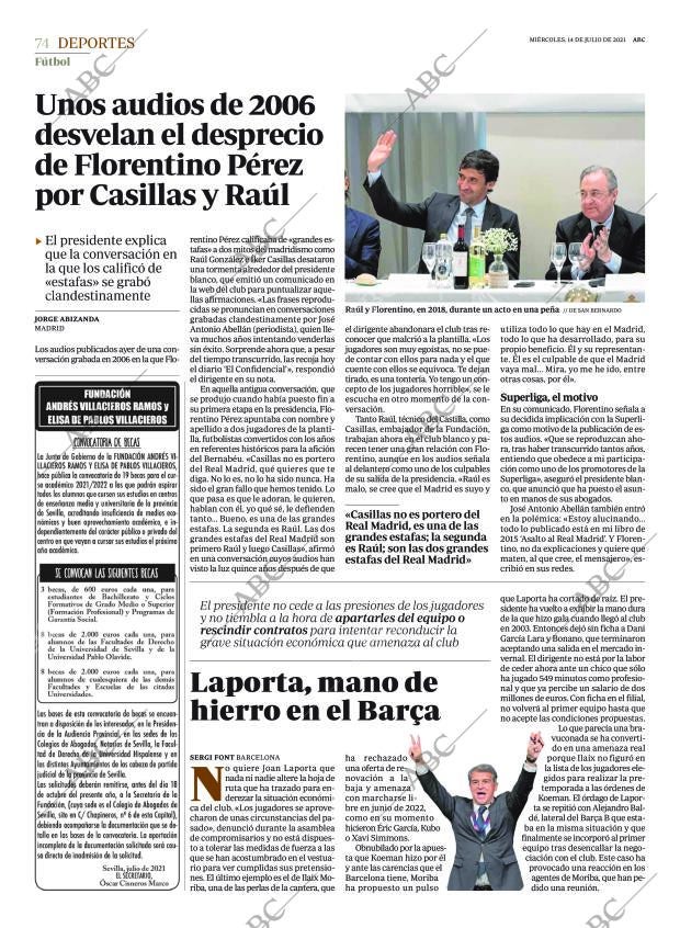ABC SEVILLA 14-07-2021 página 74