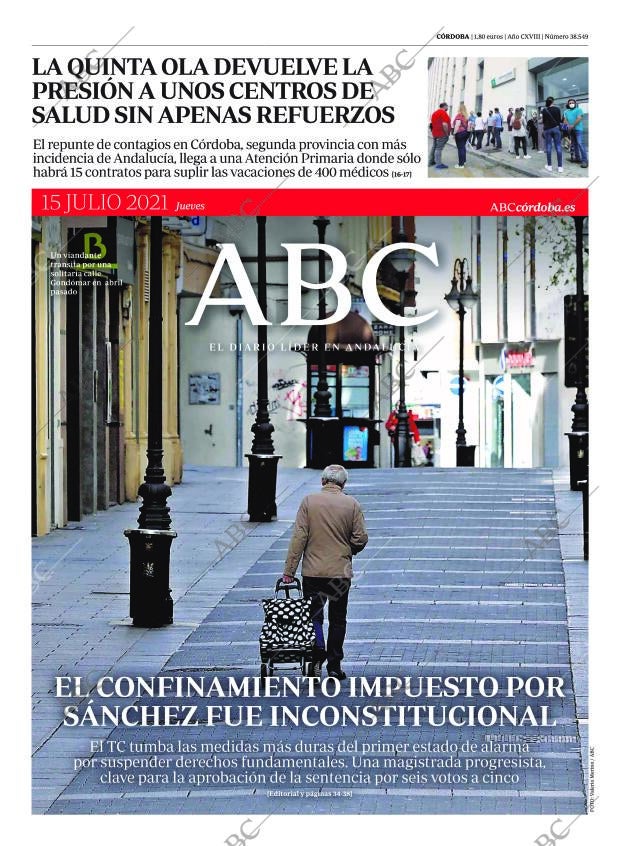 ABC CORDOBA 15-07-2021 página 1