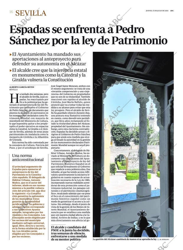 ABC SEVILLA 15-07-2021 página 16
