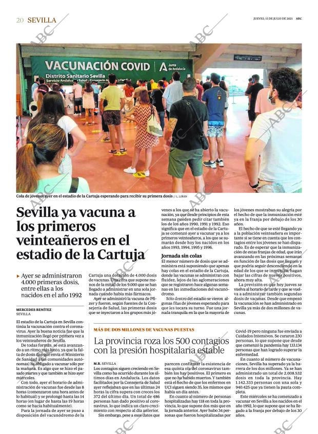 ABC SEVILLA 15-07-2021 página 20