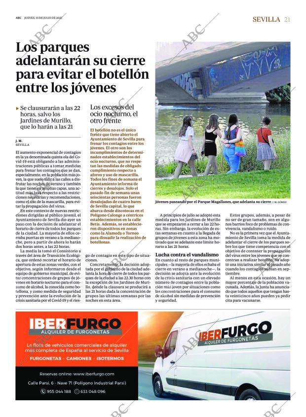 ABC SEVILLA 15-07-2021 página 21