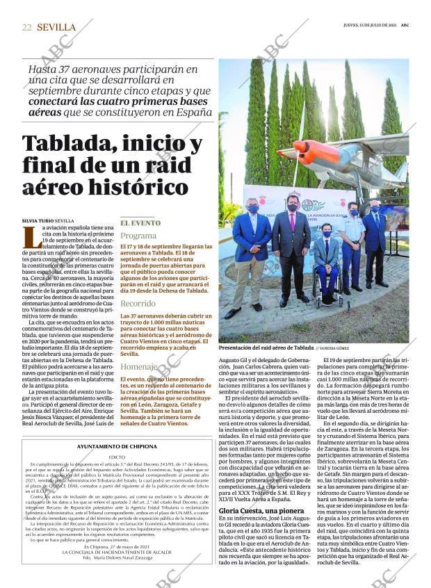 ABC SEVILLA 15-07-2021 página 22