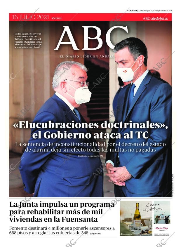 ABC CORDOBA 16-07-2021 página 1