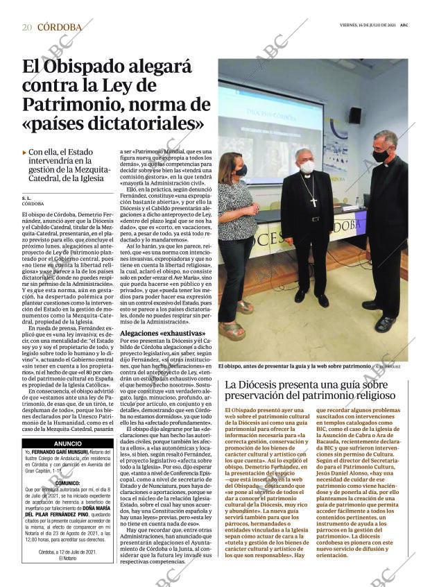 ABC CORDOBA 16-07-2021 página 20