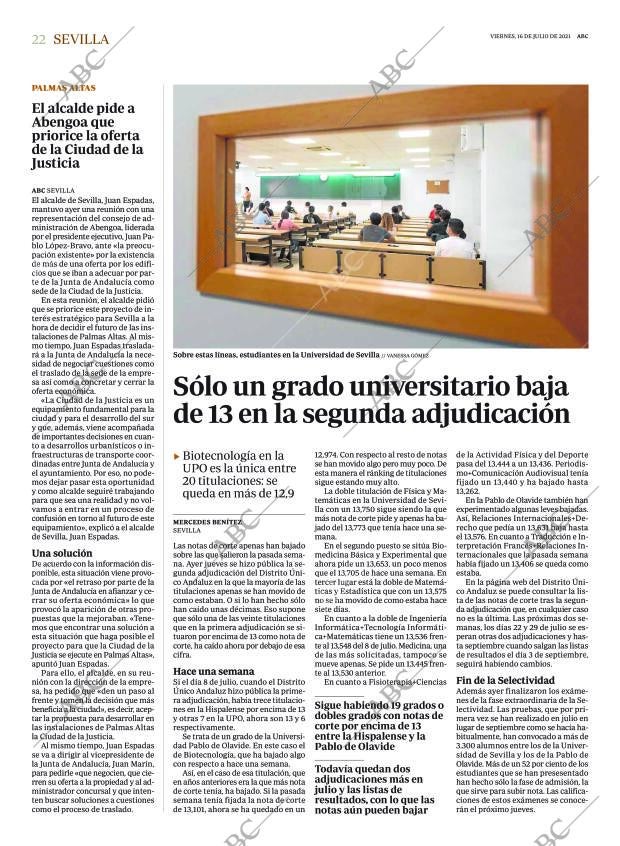 ABC SEVILLA 16-07-2021 página 22