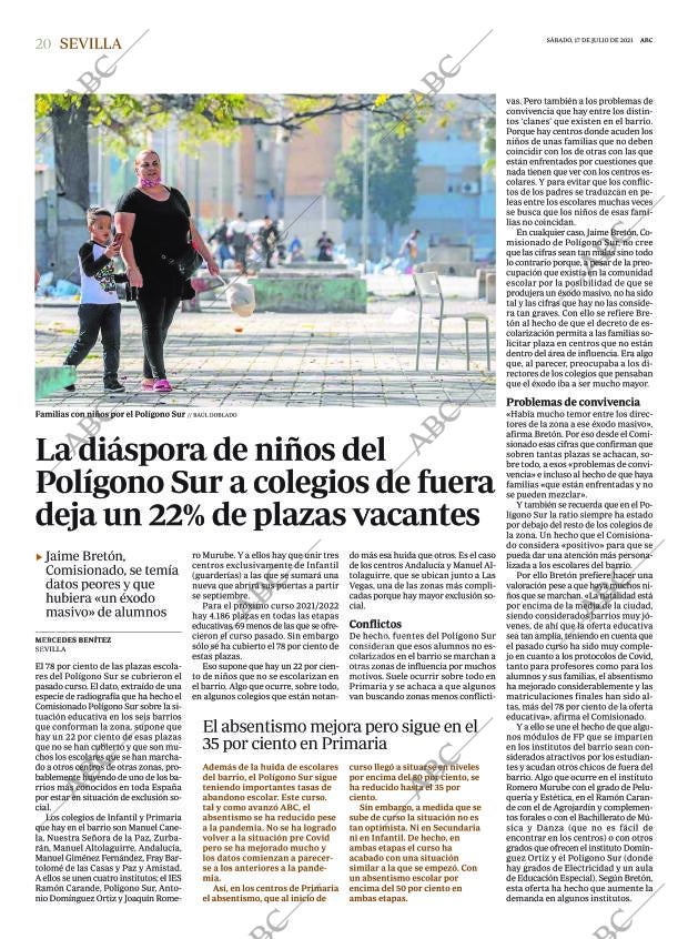 ABC SEVILLA 17-07-2021 página 20