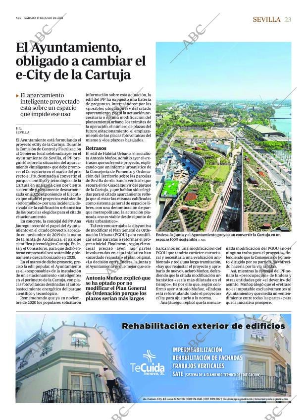 ABC SEVILLA 17-07-2021 página 23