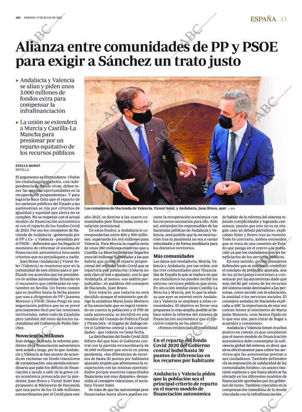 ABC SEVILLA 17-07-2021 página 43