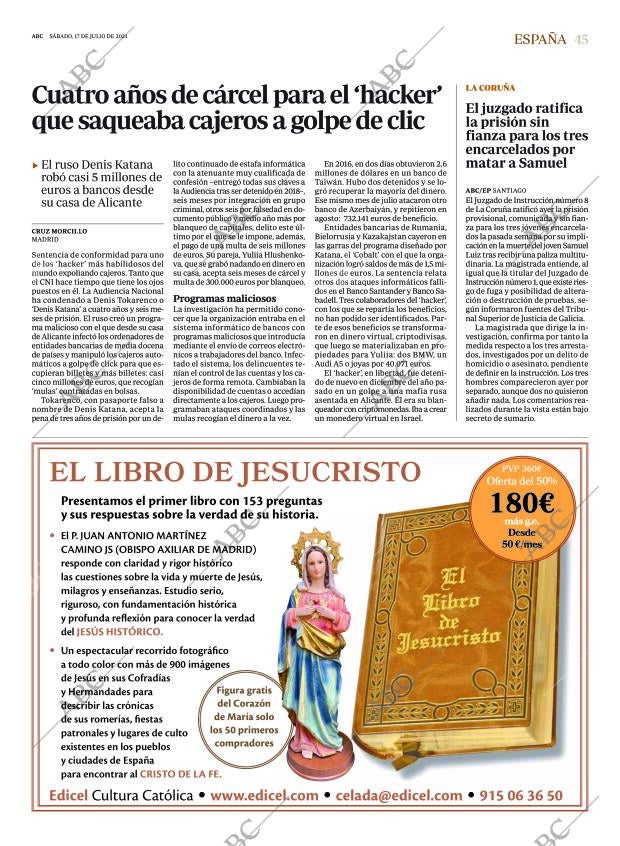 ABC SEVILLA 17-07-2021 página 45