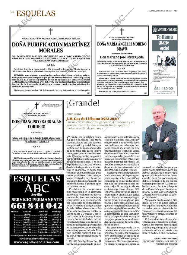 ABC SEVILLA 17-07-2021 página 64