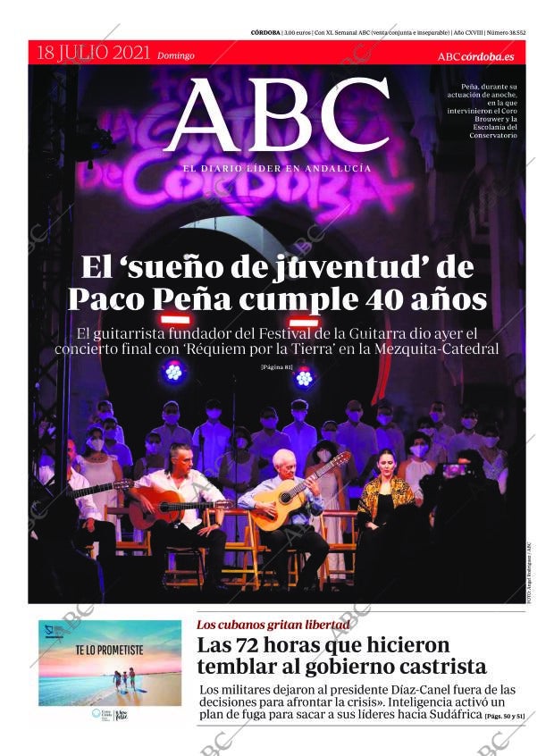 ABC CORDOBA 18-07-2021 página 1