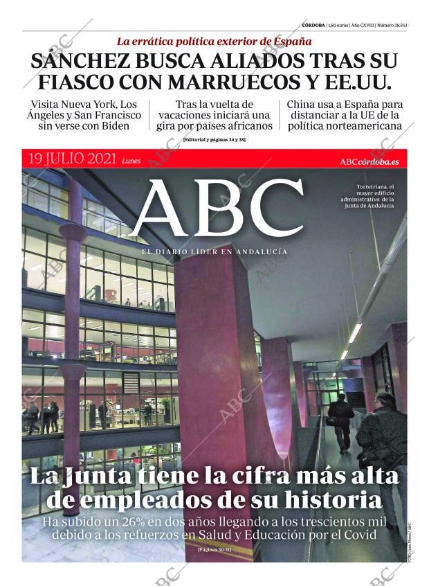 ABC CORDOBA 19-07-2021 página 1