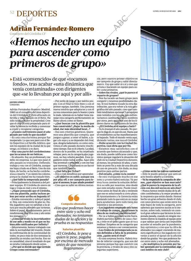 ABC CORDOBA 19-07-2021 página 52