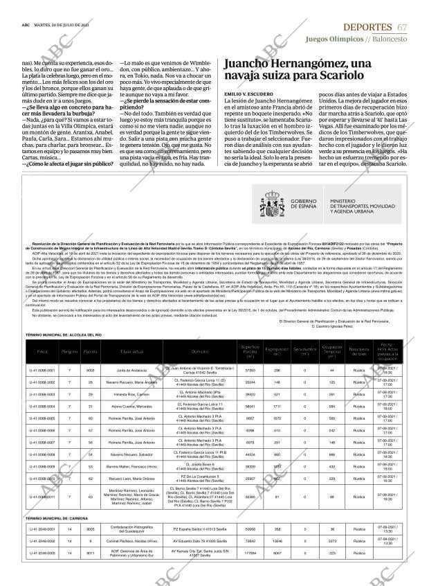 ABC SEVILLA 20-07-2021 página 67