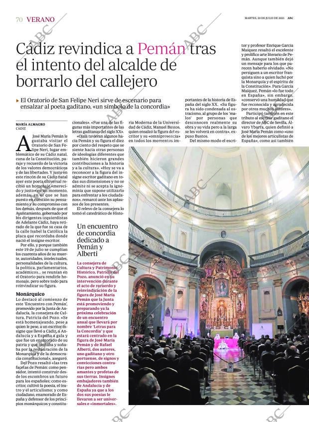 ABC SEVILLA 20-07-2021 página 70