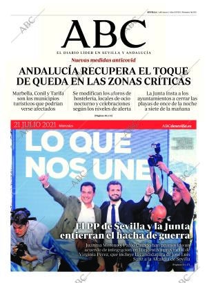ABC SEVILLA 21-07-2021 página 1